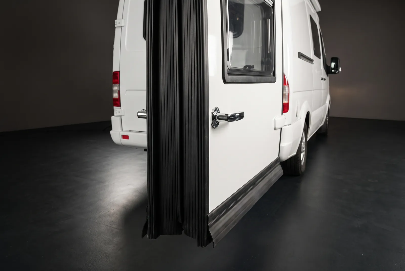 Detail van een Adria Buscamper