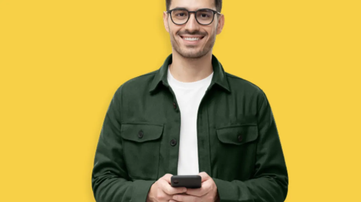 Expert die contact opneemt